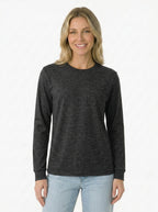 Premium Heather Long Sleeve Crew Neck Tee