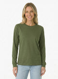 Premium Heather Long Sleeve Crew Neck Tee