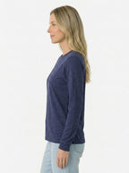 Premium Heather Long Sleeve Crew Neck Tee