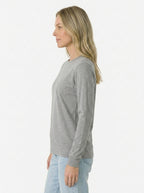 Premium Heather Long Sleeve Crew Neck Tee