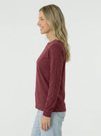 Premium Heather Long Sleeve Crew Neck Tee