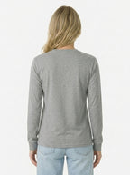 Premium Heather Long Sleeve Crew Neck Tee