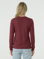Premium Heather Long Sleeve Crew Neck Tee