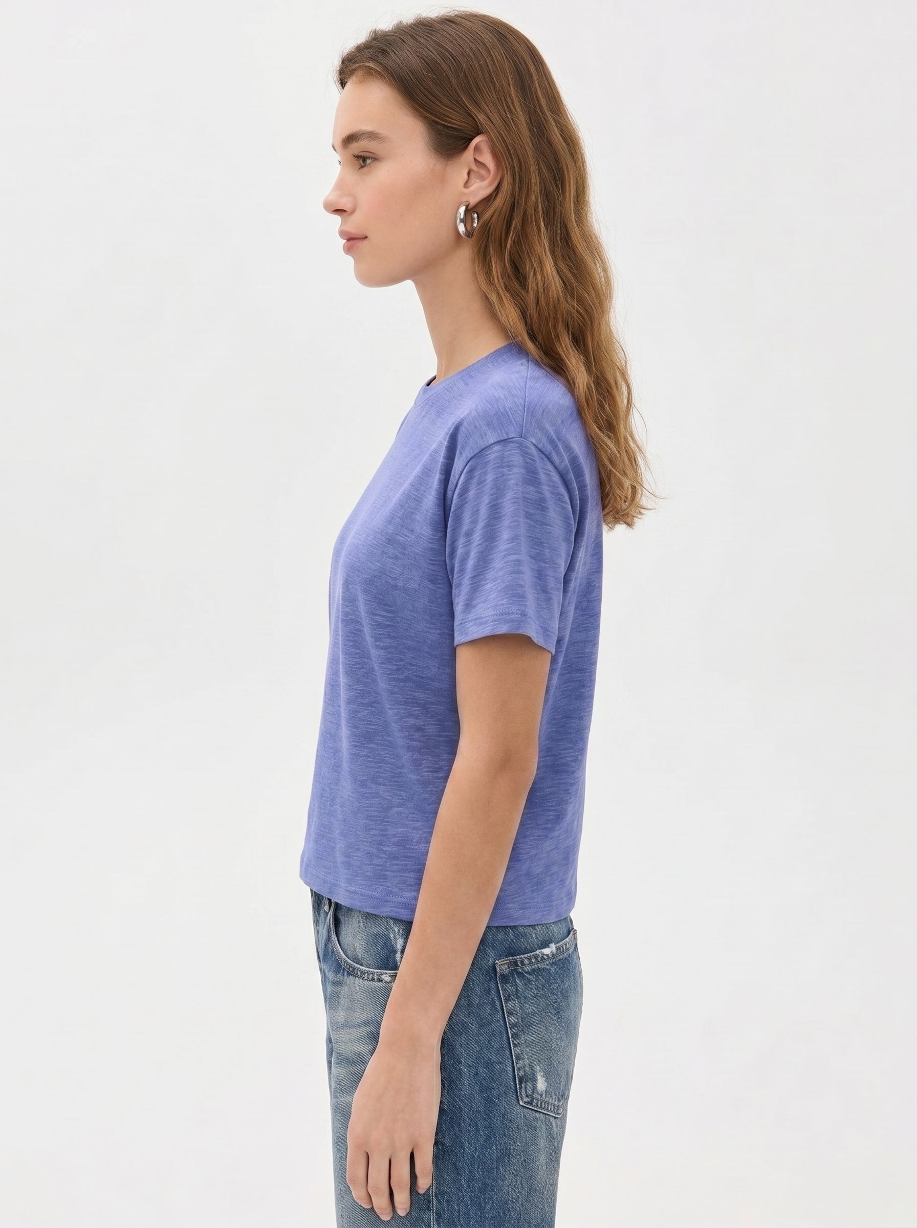 Premium Heather Short Sleeve Crew Neck Tee