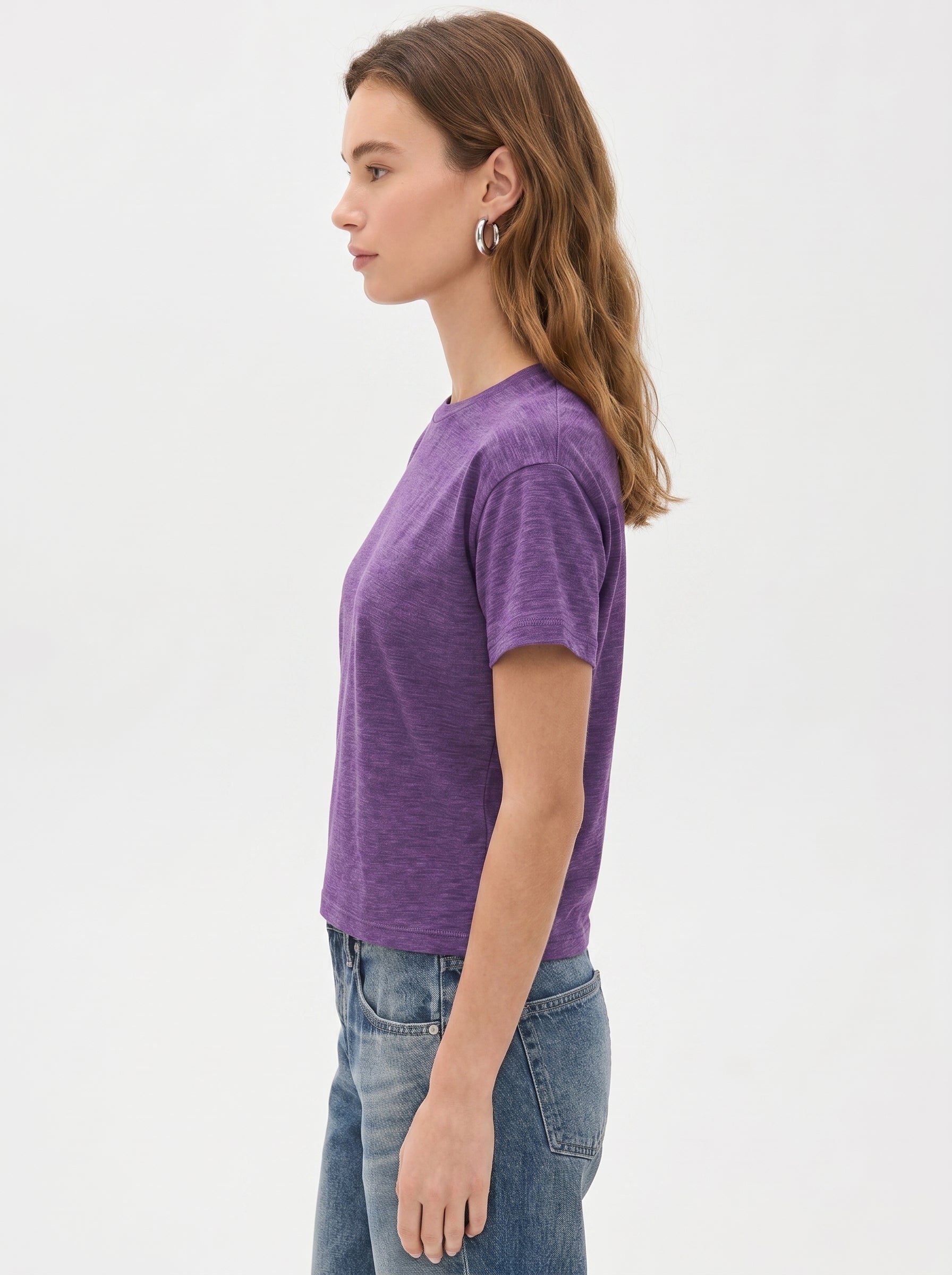 Premium Heather Short Sleeve Crew Neck Tee