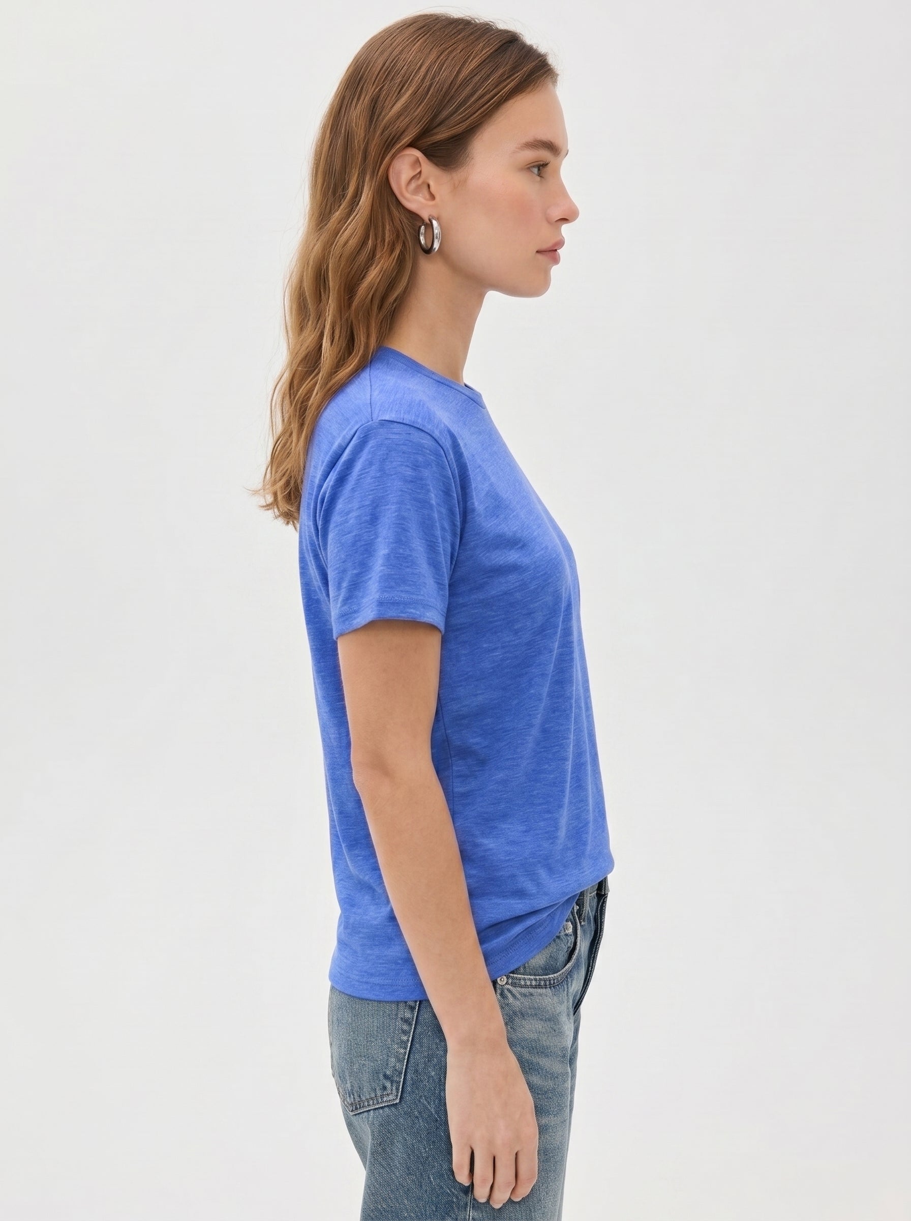 Premium Heather Short Sleeve Crew Neck Tee