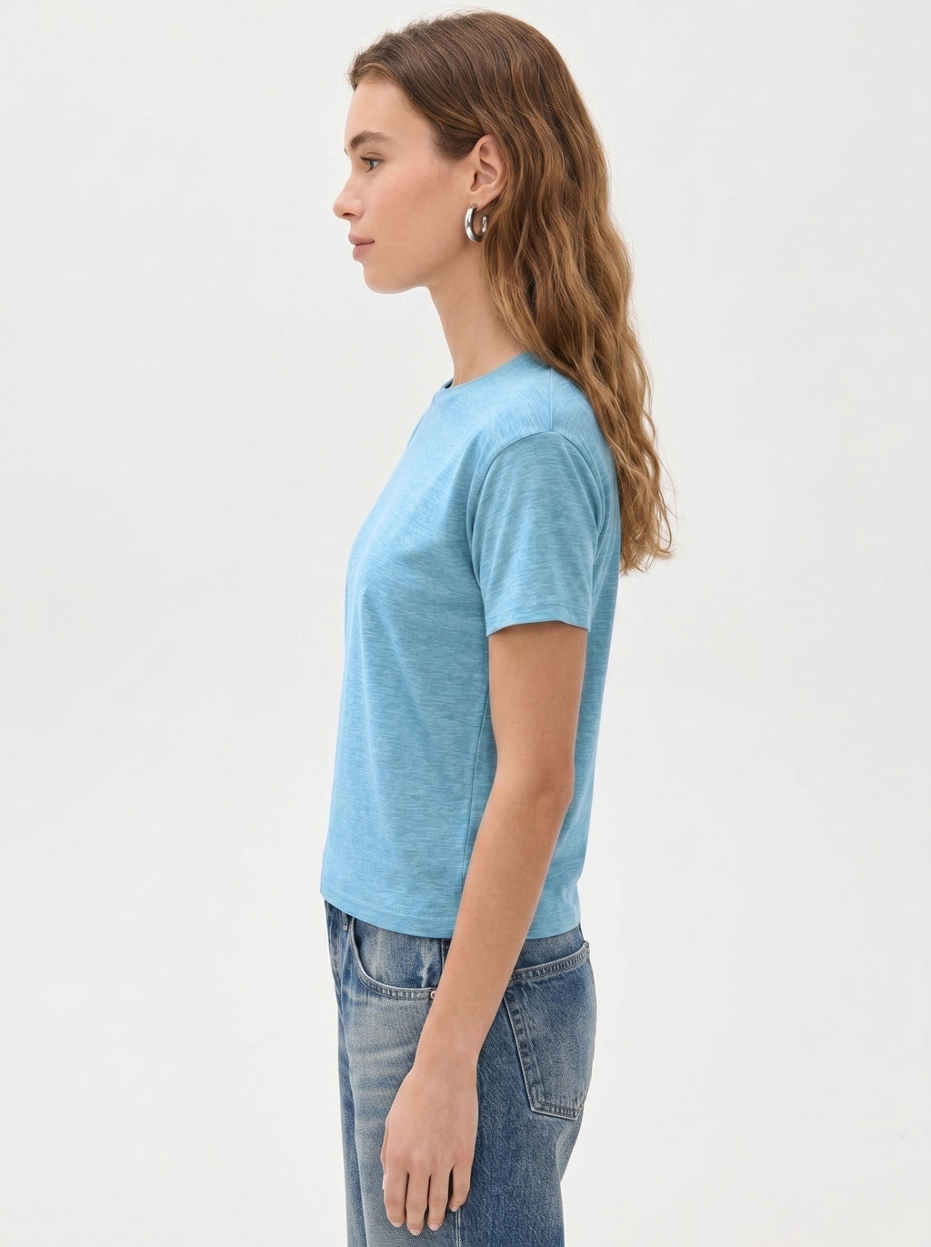 Premium Heather Short Sleeve Crew Neck Tee