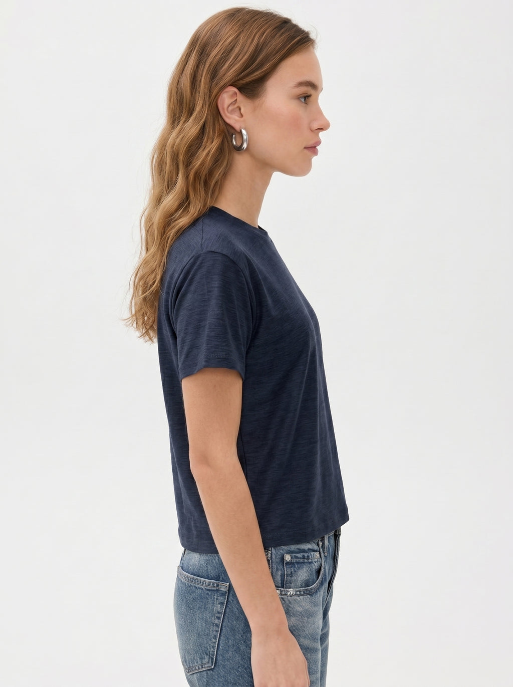 Premium Heather Short Sleeve Crew Neck Tee