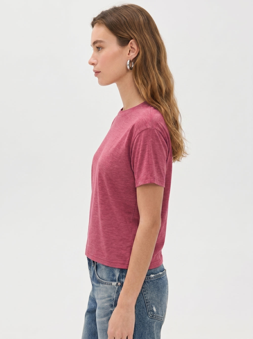 Premium Heather Short Sleeve Crew Neck Tee