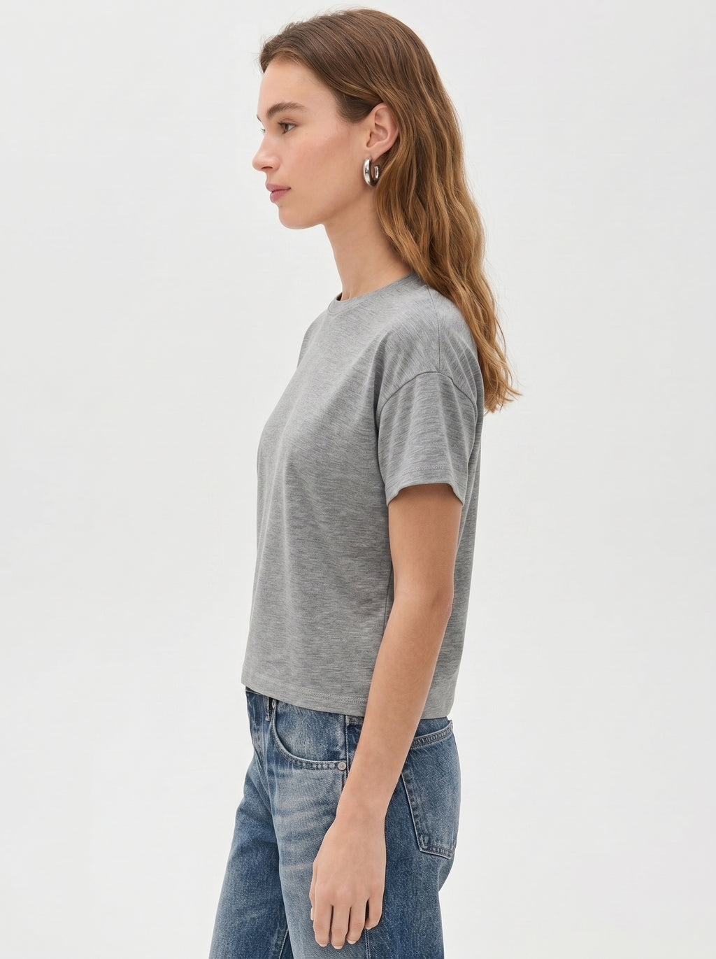 Premium Heather Short Sleeve Crew Neck Tee