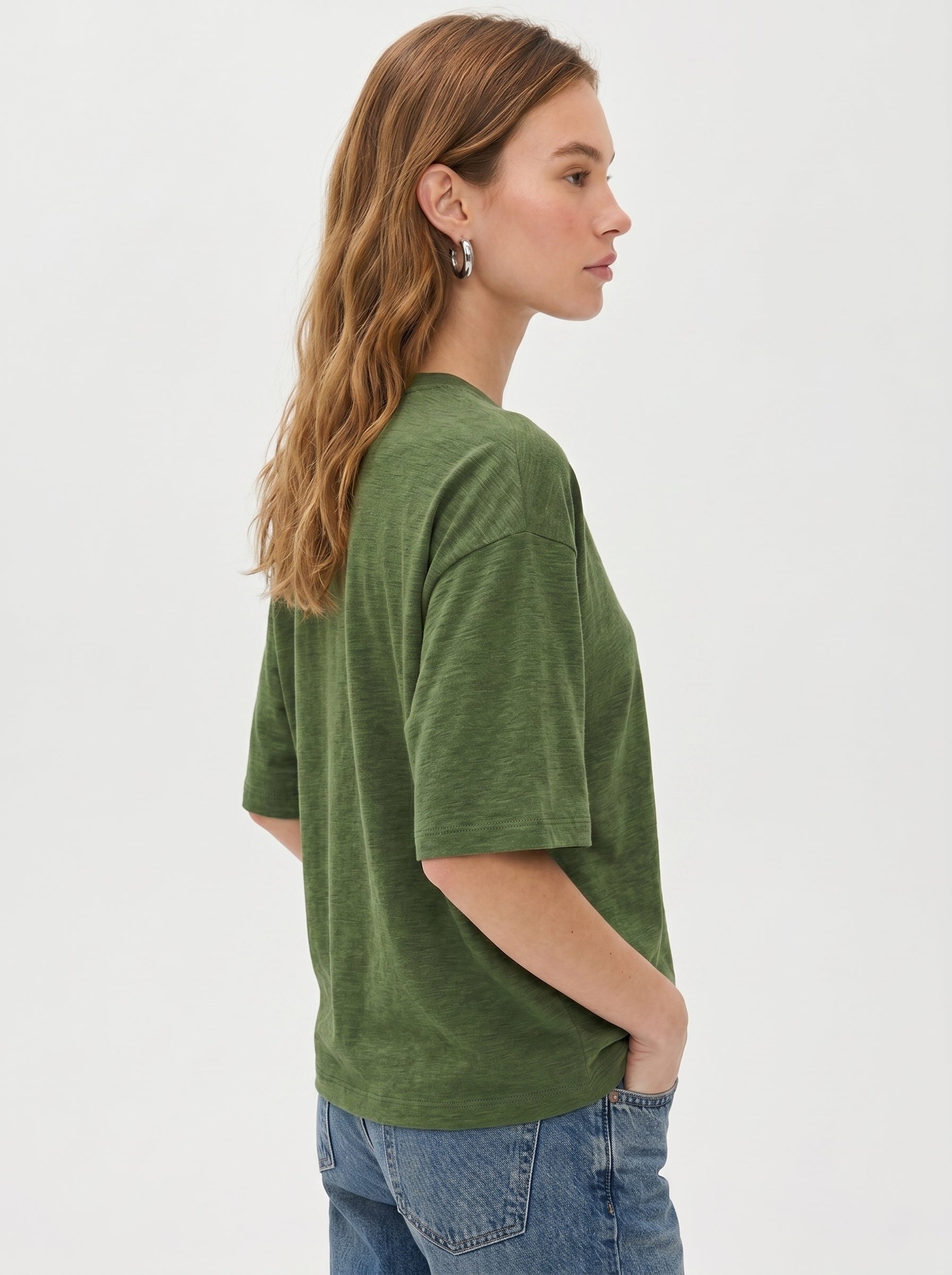Premium Heather Short Sleeve Crew Neck Tee