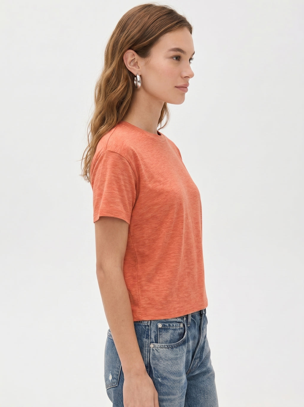 Premium Heather Short Sleeve Crew Neck Tee