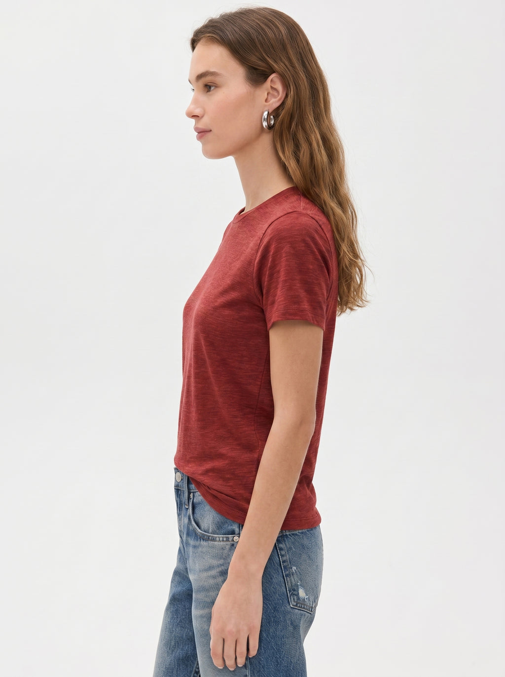 Premium Heather Short Sleeve Crew Neck Tee