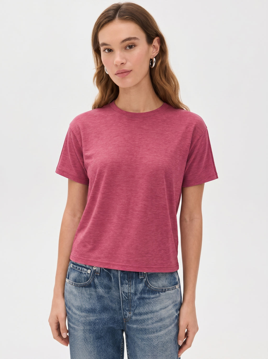 Premium Heather Short Sleeve Crew Neck Tee