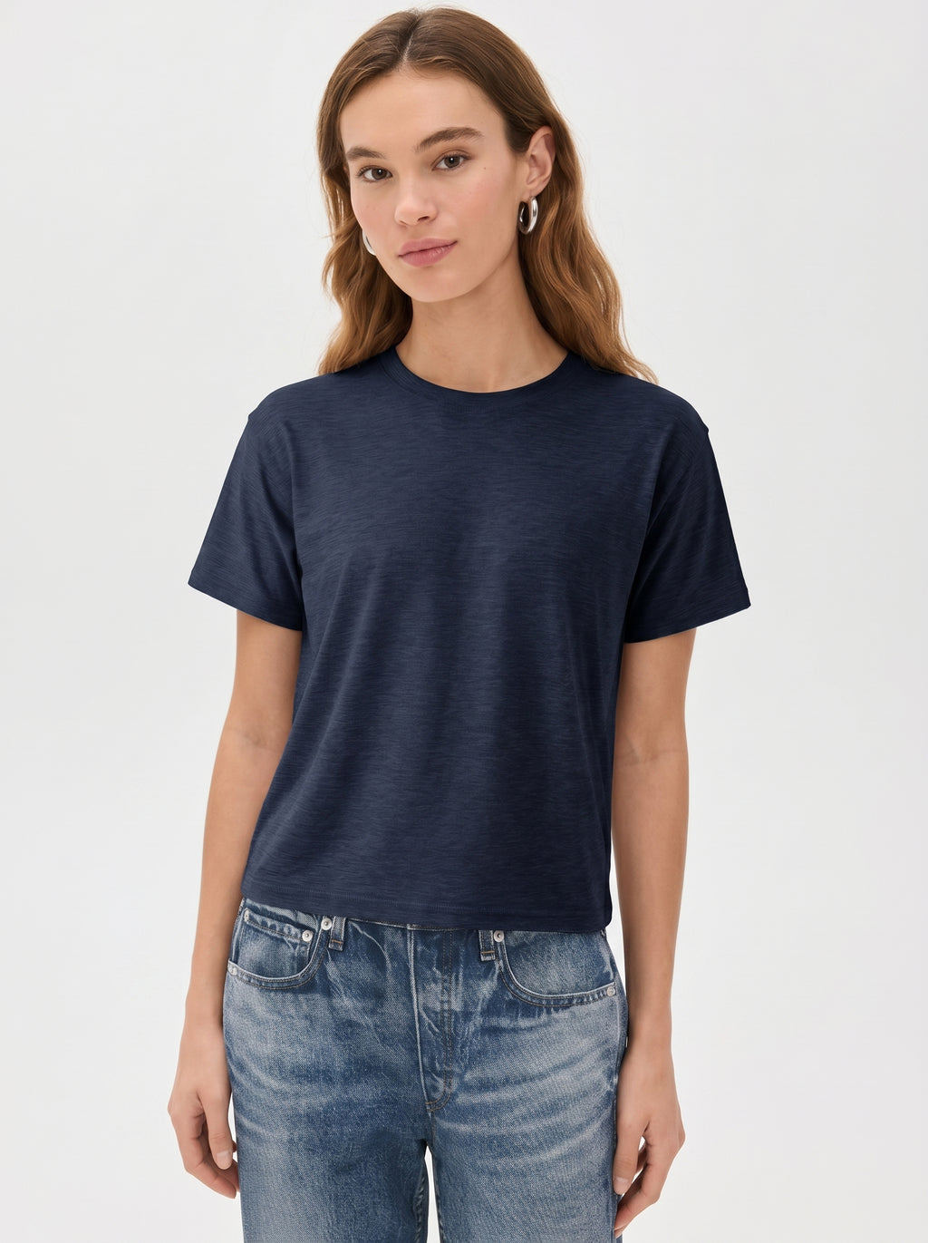 Premium Heather Short Sleeve Crew Neck Tee
