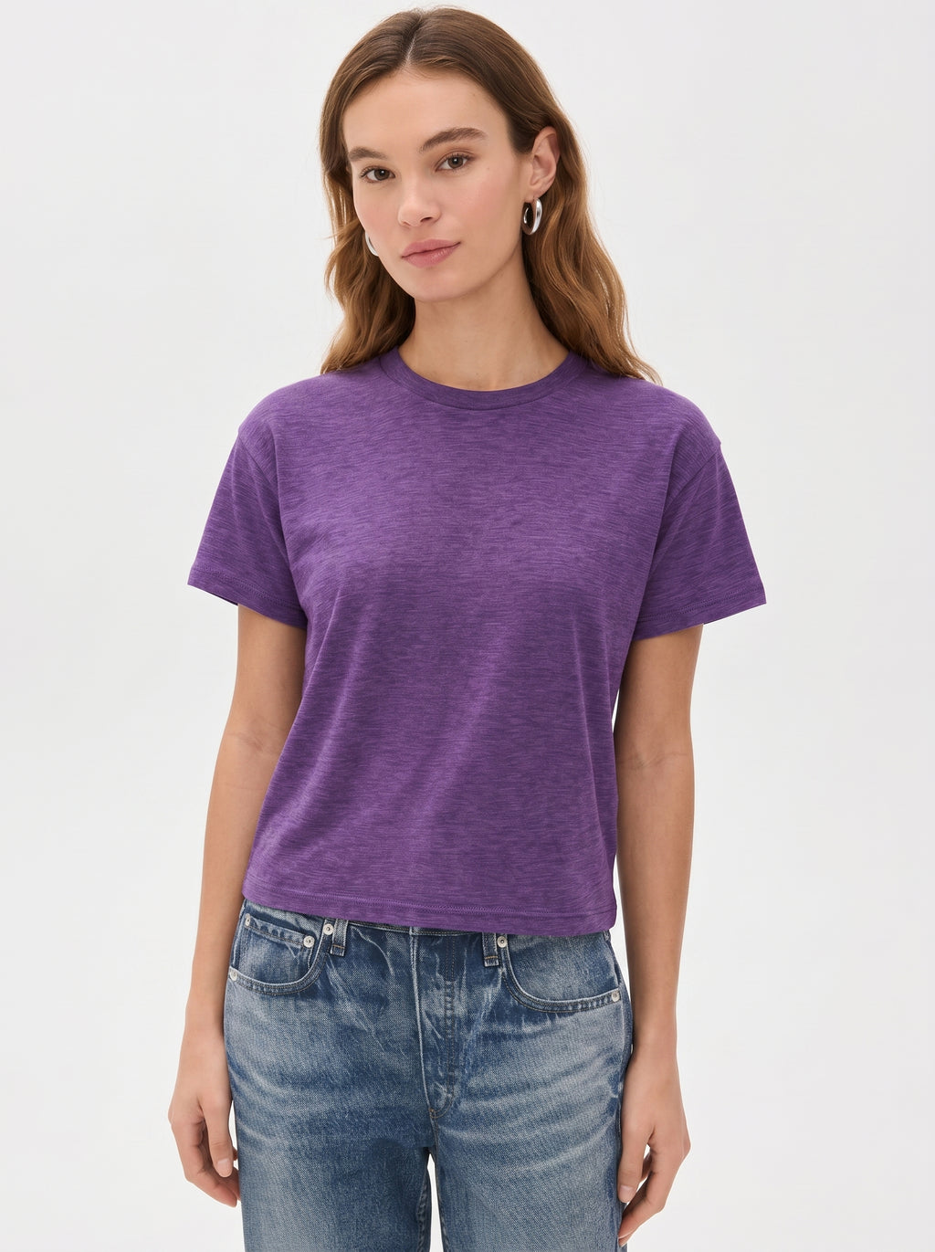 Premium Heather Short Sleeve Crew Neck Tee