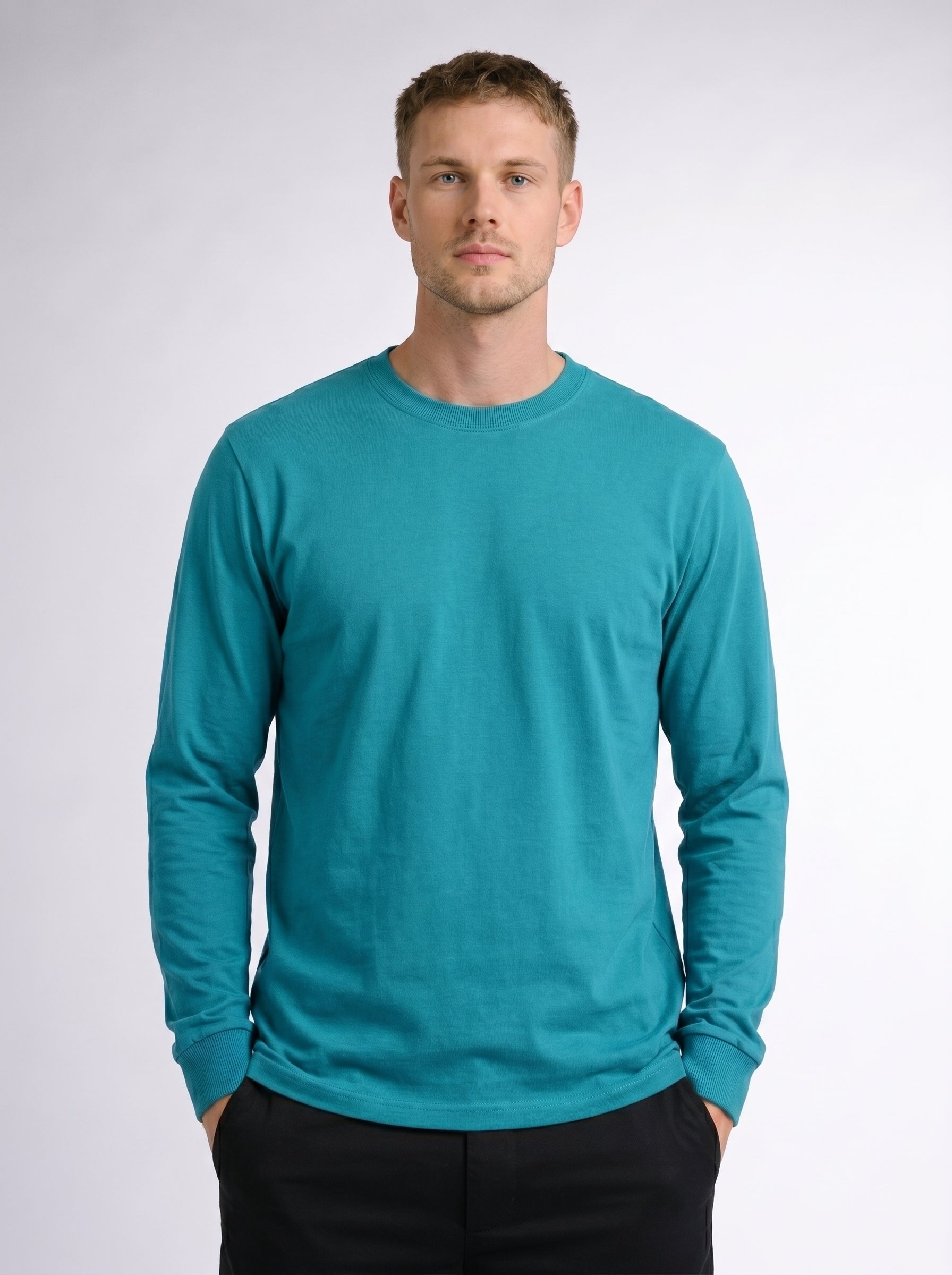Premium Long Sleeve Crew Neck Tee