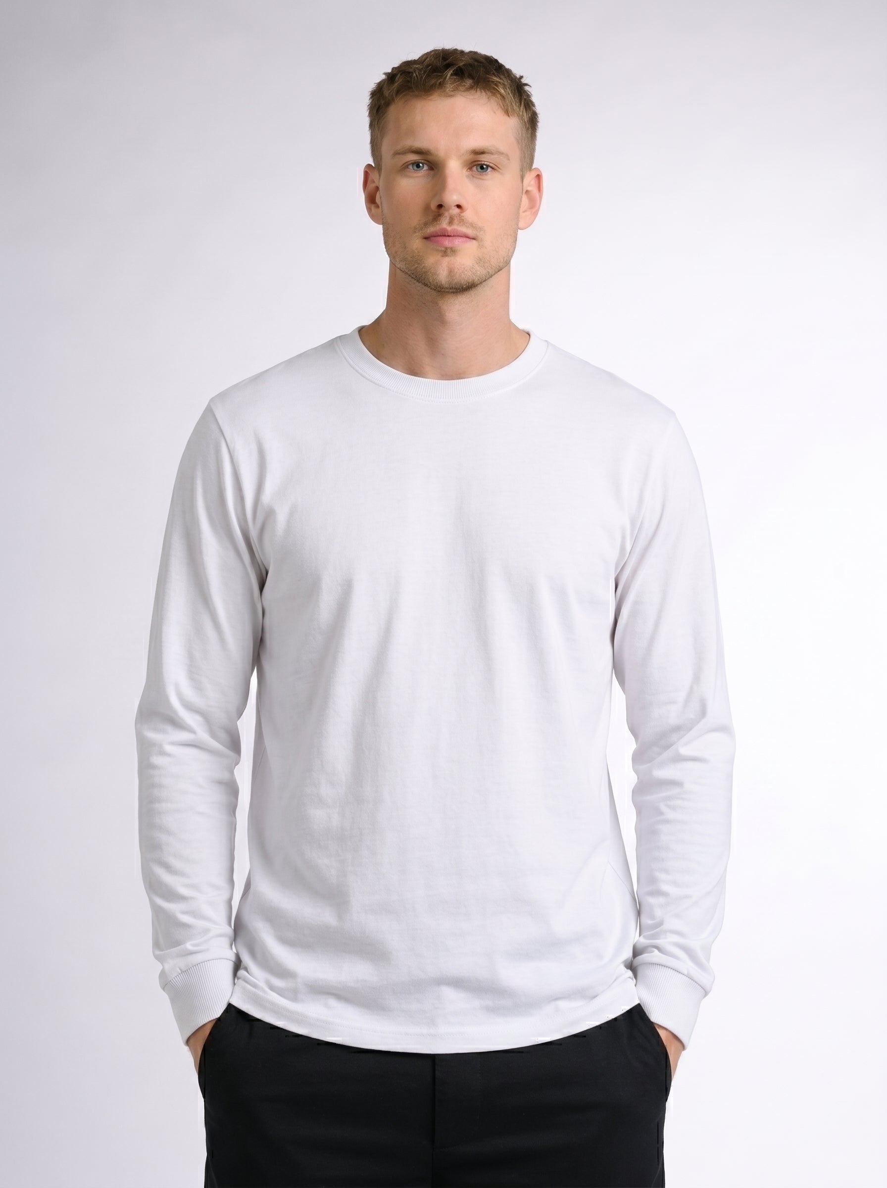 Premium Long Sleeve Crew Neck Tee