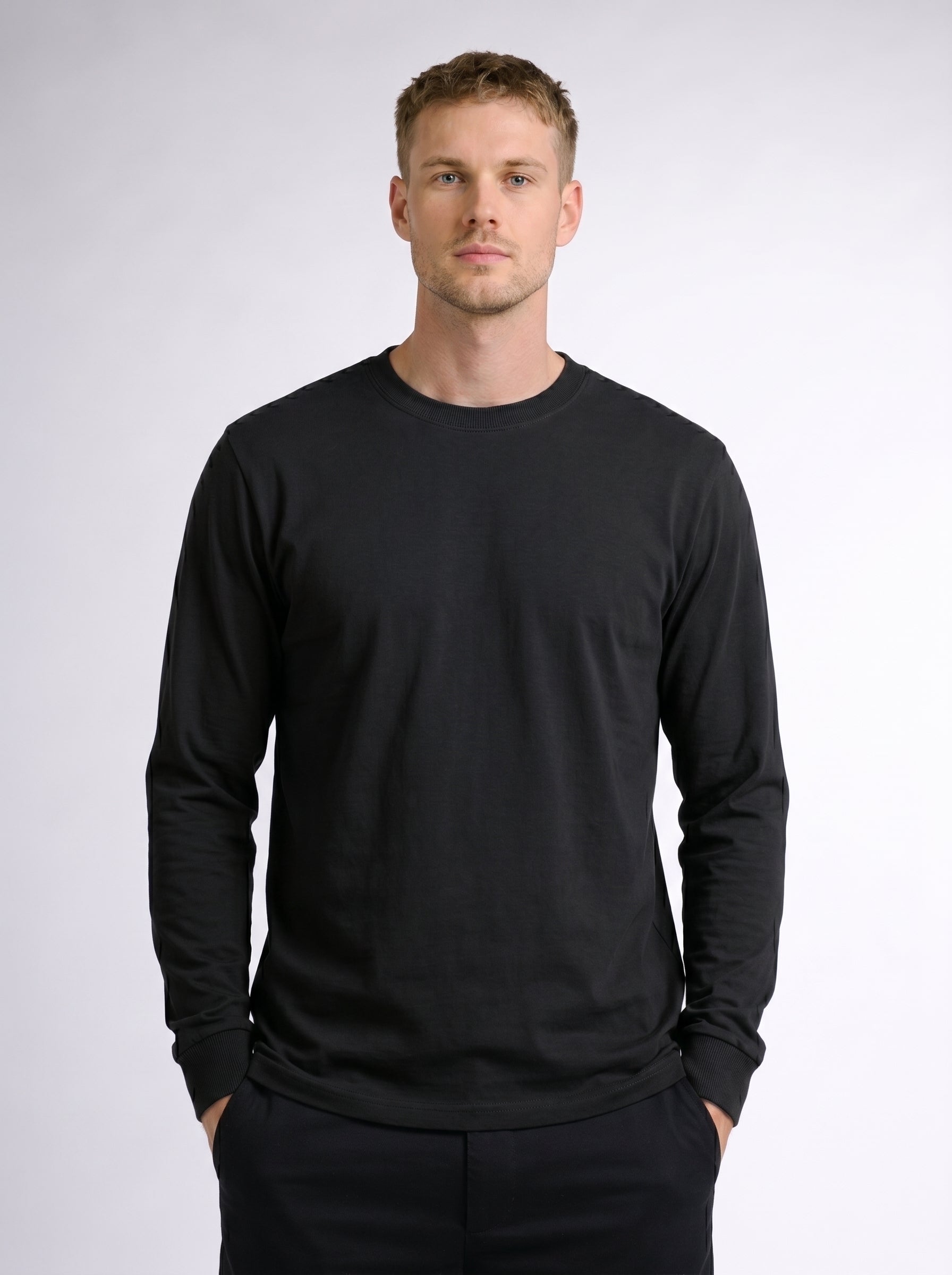 Premium Long Sleeve Crew Neck Tee