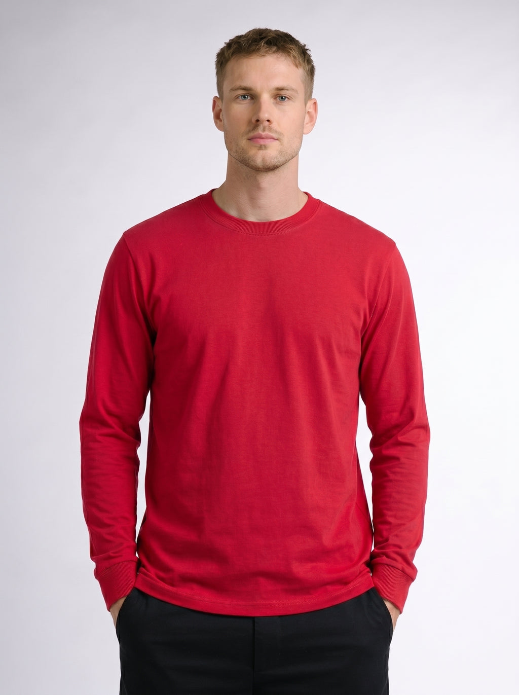 Premium Long Sleeve Crew Neck Tee