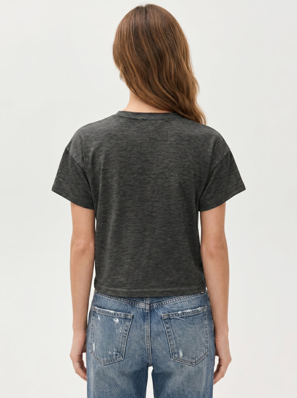 Premium Heather Short Sleeve Crew Neck Tee