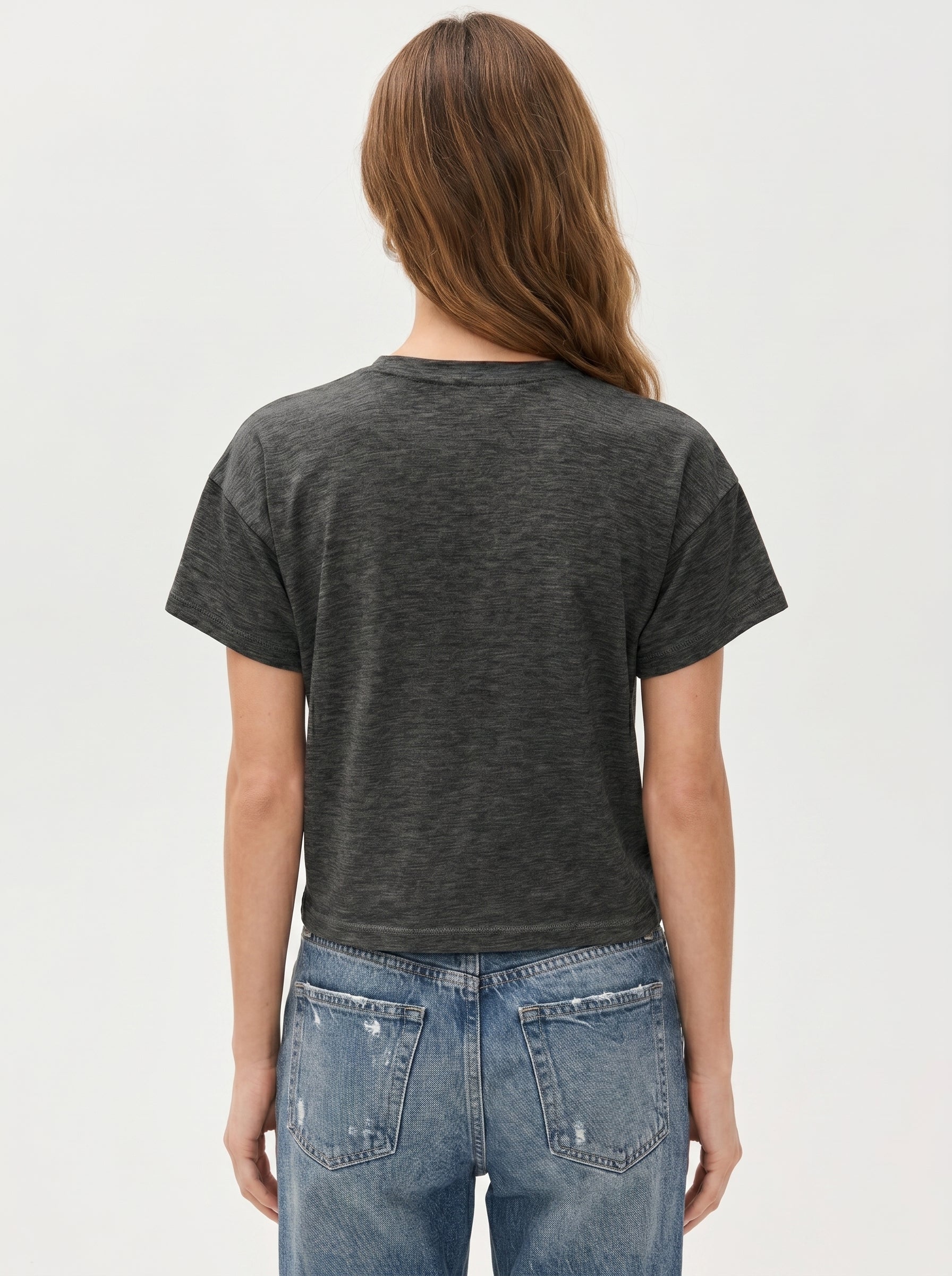 Premium Heather Short Sleeve Crew Neck Tee