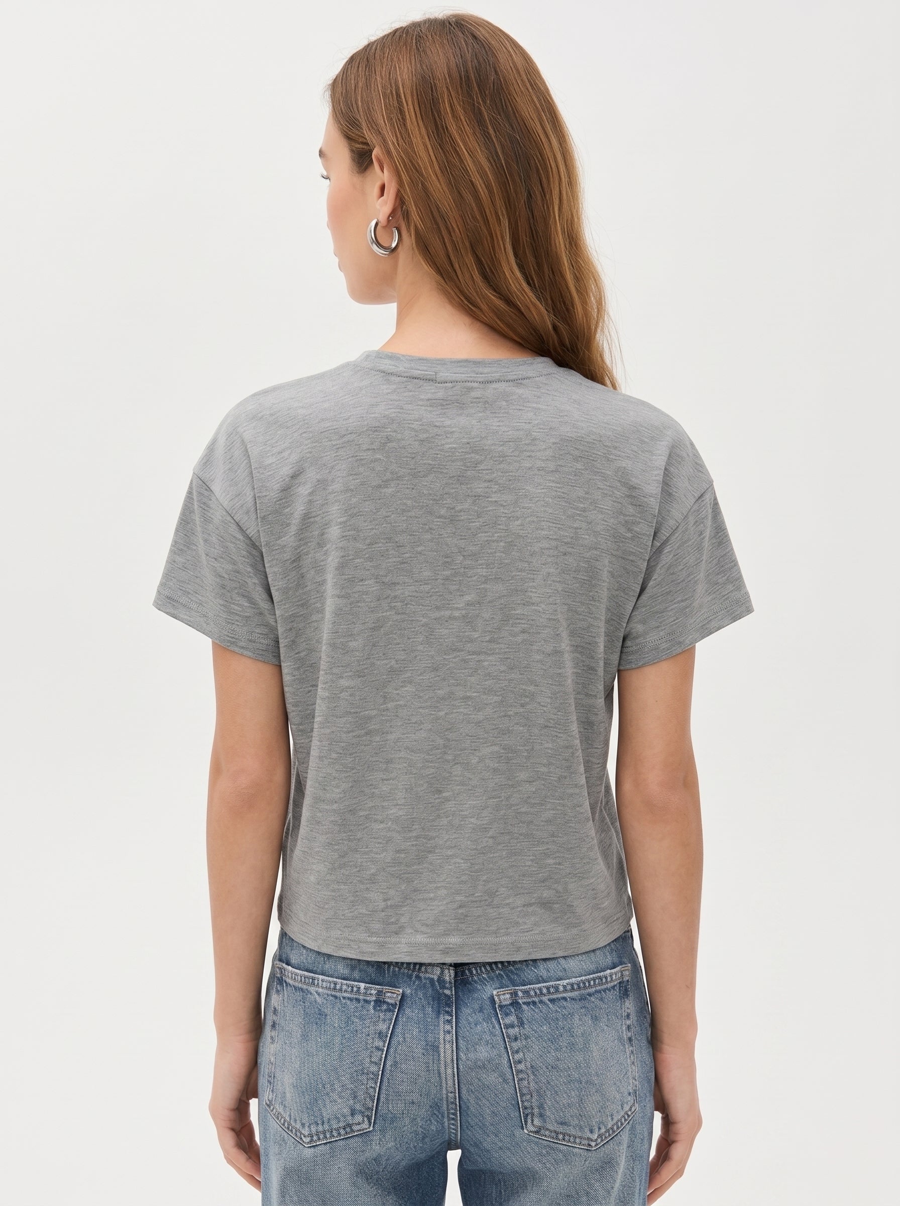 Premium Heather Short Sleeve Crew Neck Tee