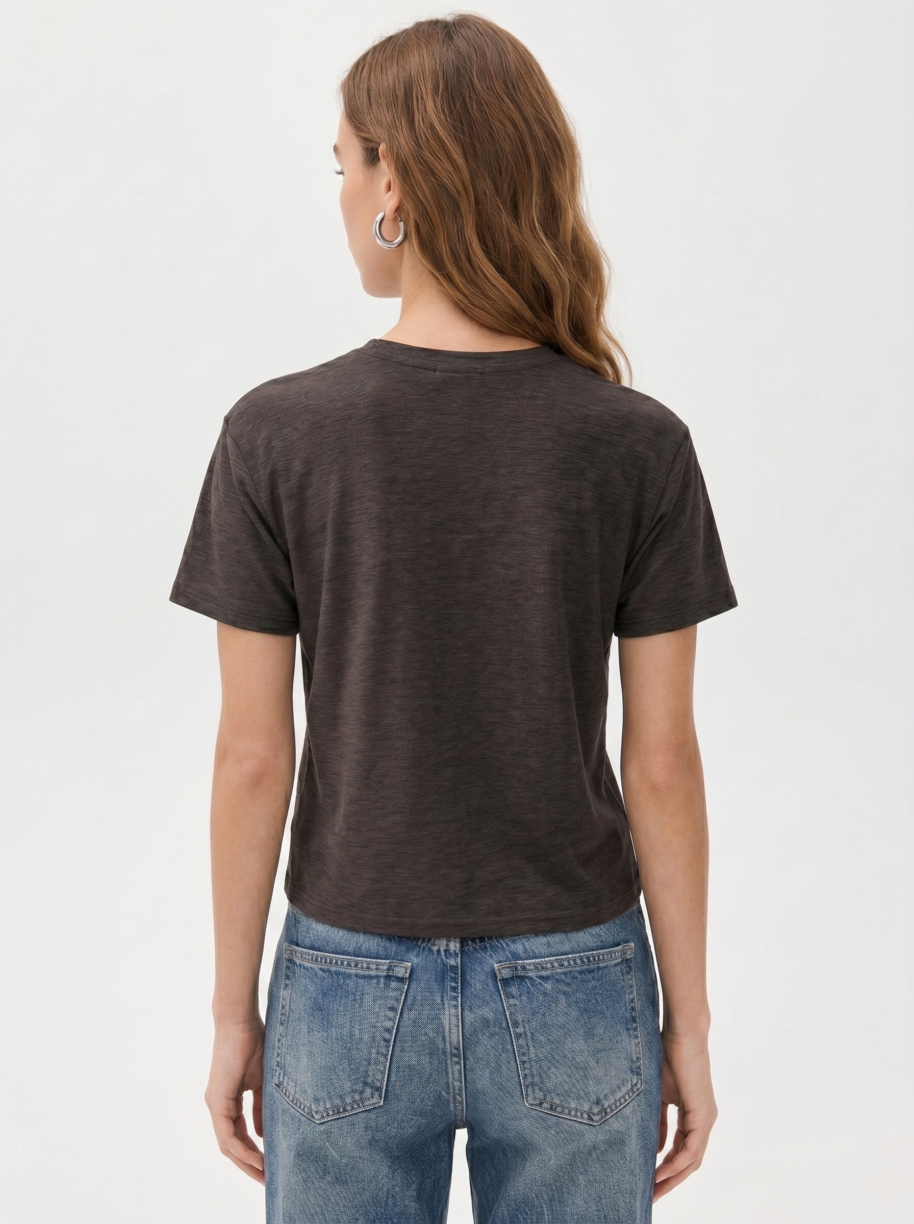 Premium Heather Short Sleeve Crew Neck Tee