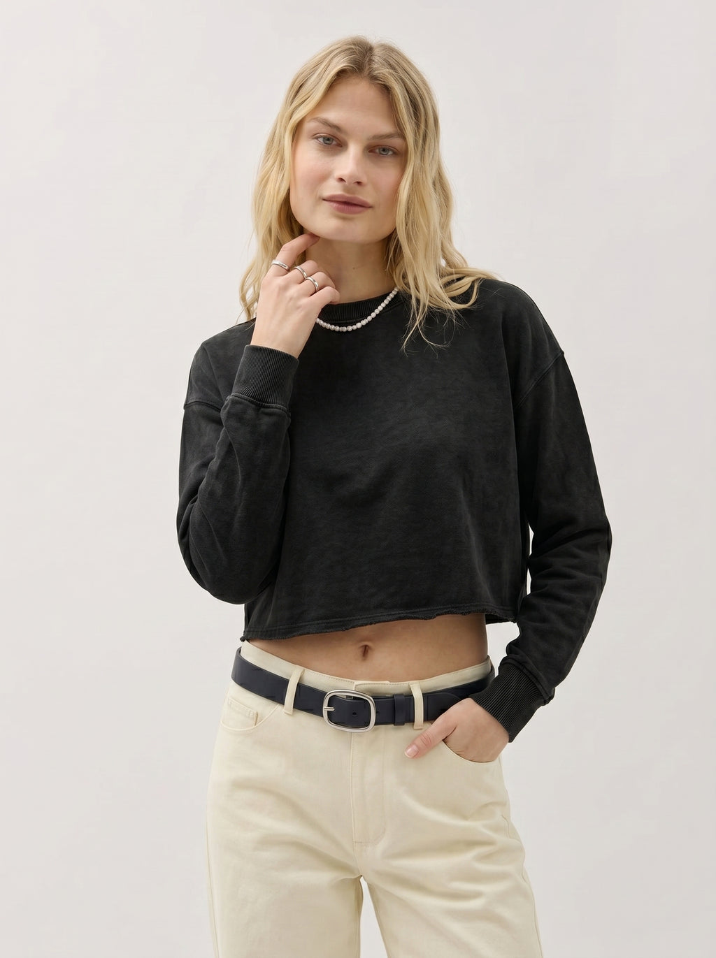 Women’s Long Sleeve Crop Tee