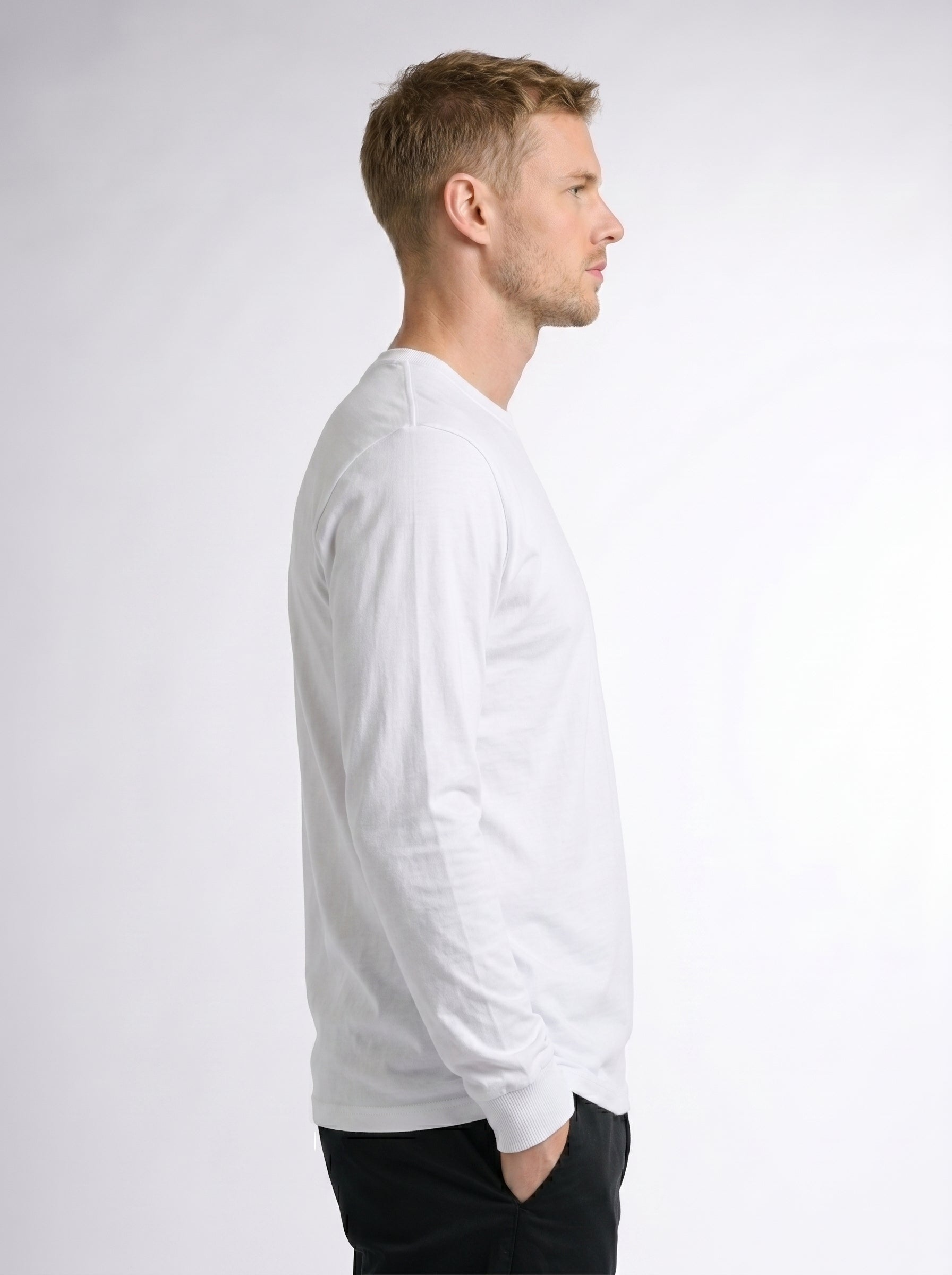 Premium Long Sleeve Crew Neck Tee