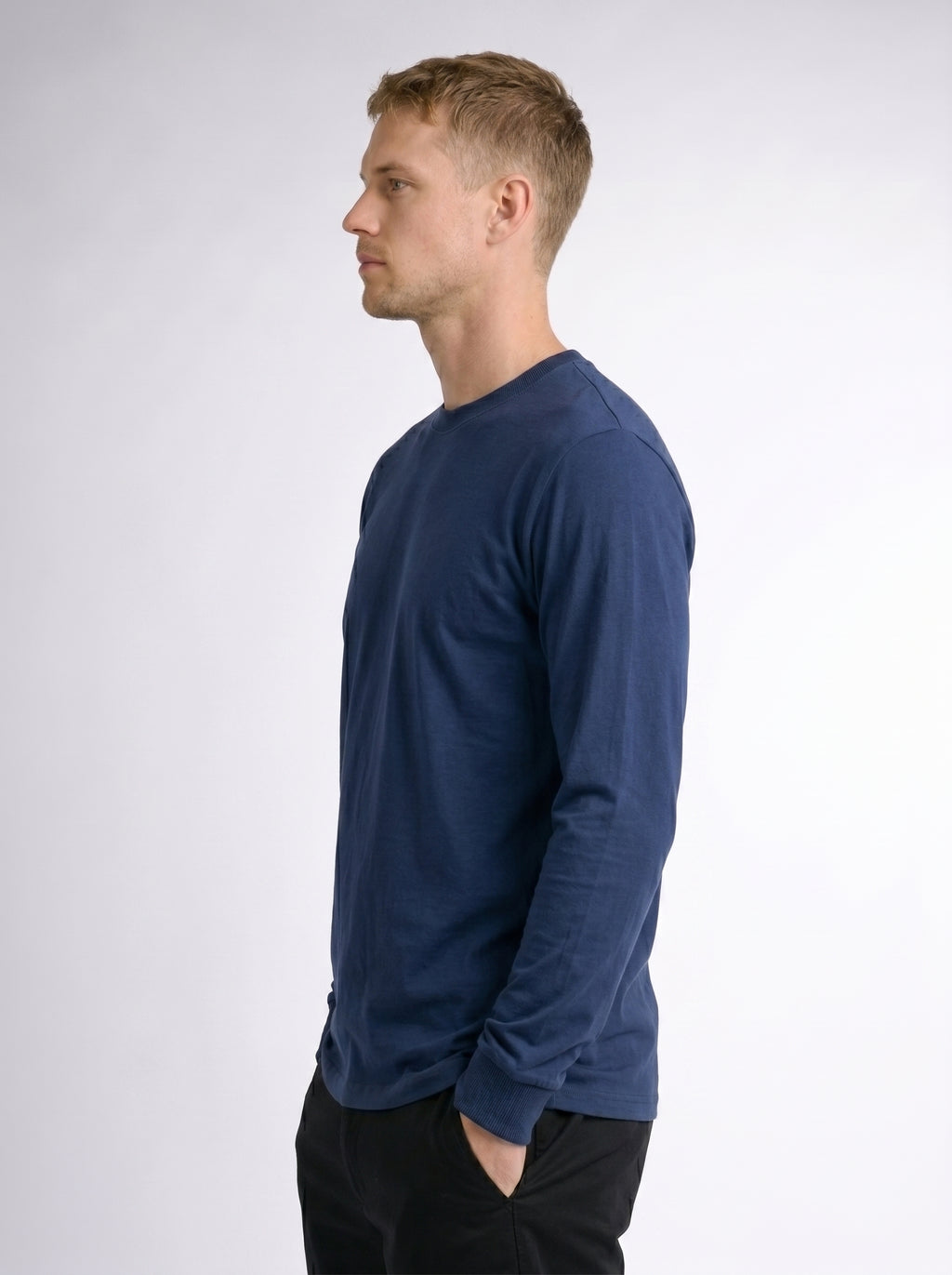 Premium Long Sleeve Crew Neck Tee